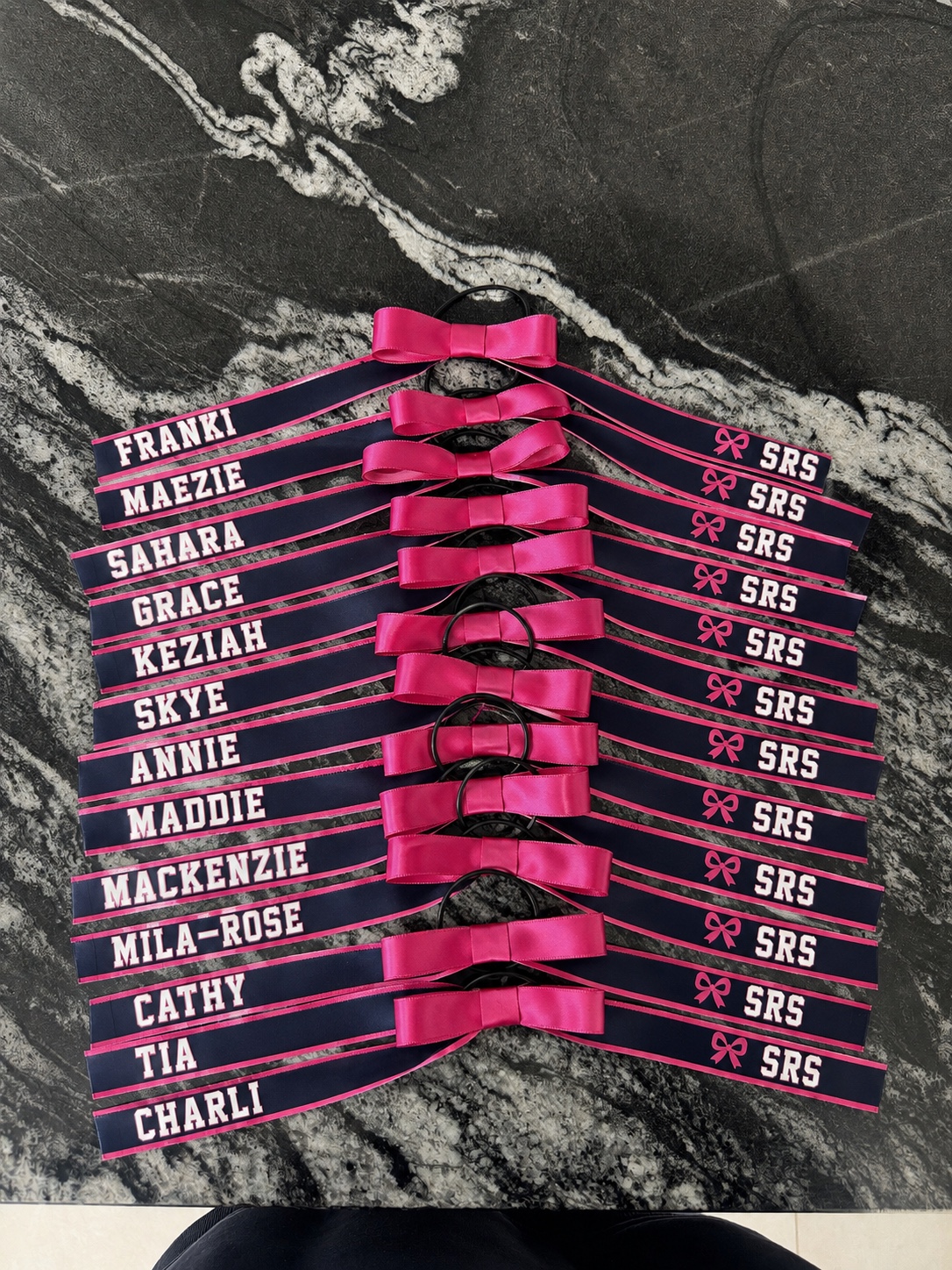 Custom ribbon order by Sports Ribbon Society